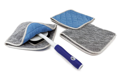 [Reacher Glass Kit] Smooth Glass Flip Towels & Reacher Extension Tool + 3 pack - Nanoskinpr