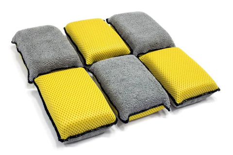 [Block Scrubber] Upholstery and Leather Microfiber Scrubbing Sponge (6 pack) - Nanoskinpr
